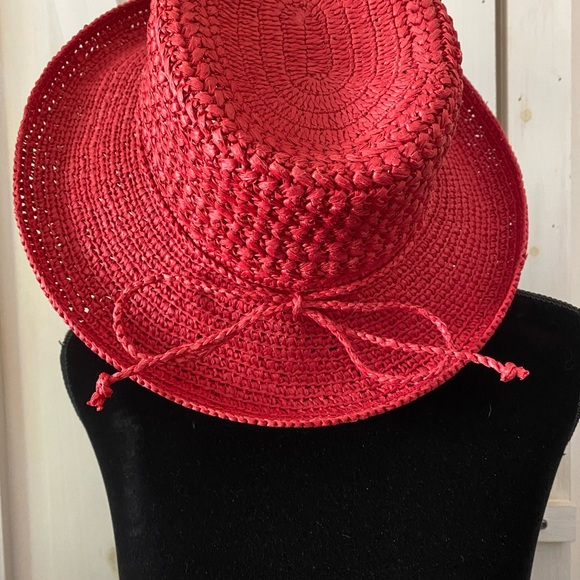 Scala Collection Raffia Straw Summer Sun Hat - Picture 7 of 10